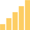 Securities and verification bar graph icon